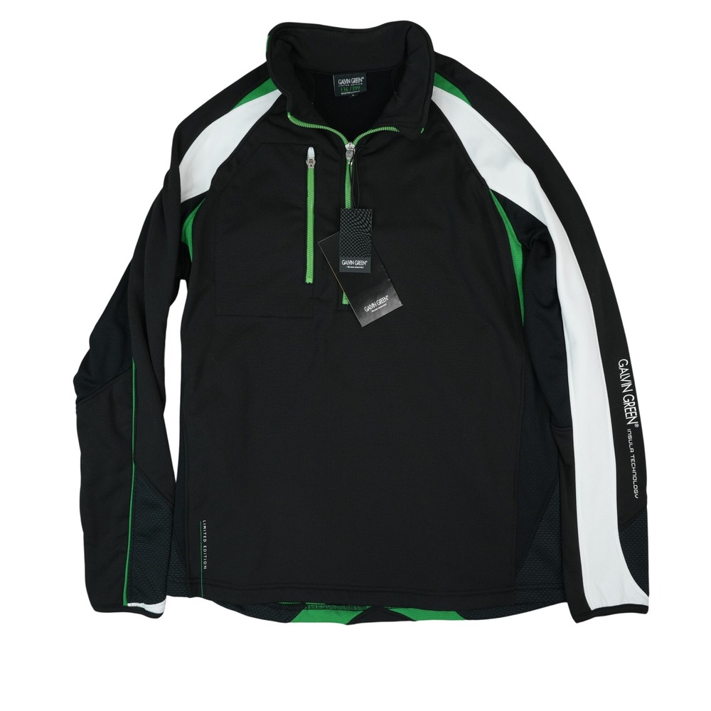 Galvin Green Dustin Pullover Men Large Black Limited Edition 1/4 Zip Golf Jacket